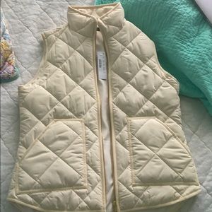 j crew brand new creme vest
